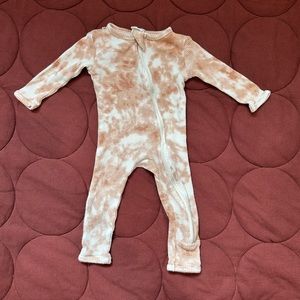 Organic cotton waffle romper spearmint love 6-12 month